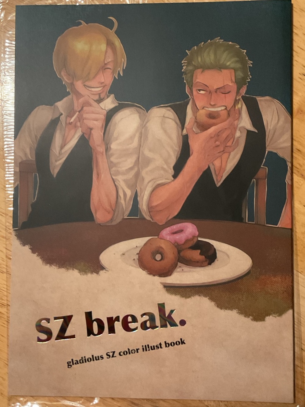 [SanZo] Gladiolus’ SZ color illustration doujinshi, SZ break (Sanji x Zoro)
